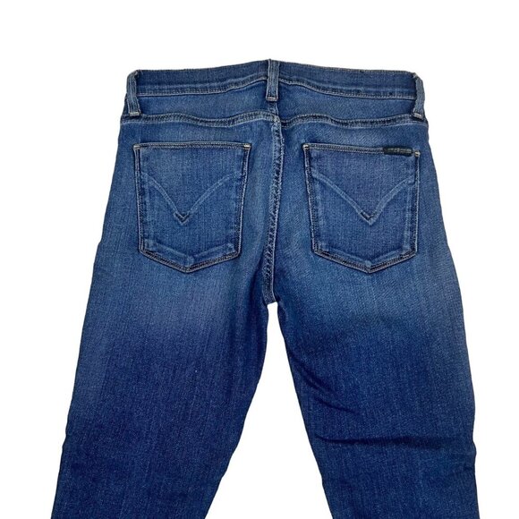 Hudson‎ Jeans Colette Mid Rise Raw Hem Cropped Skinny Ankle Pants Size 26 - Picture 5 of 8